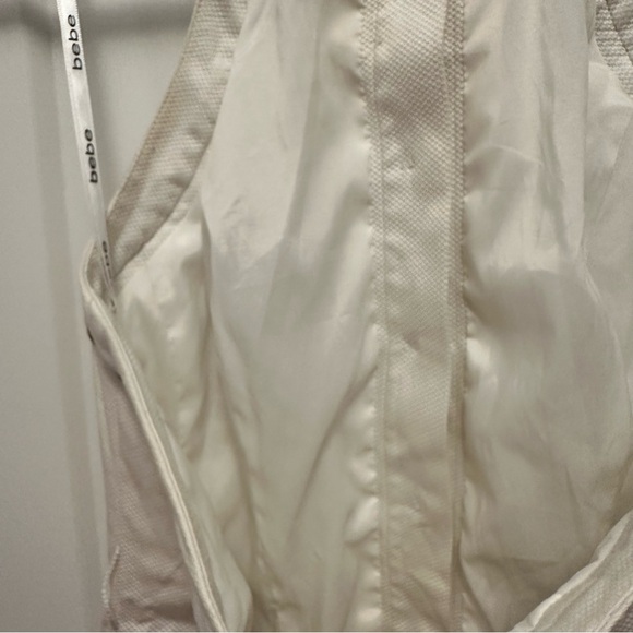 Vintage BeBe y2k tennis halter dress ruffles button front - Picture 9 of 15